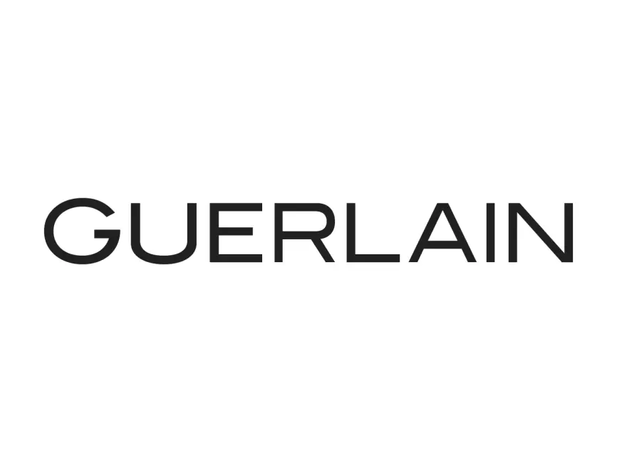Logo Guerlain marque haut de gamme écrit en majuscules